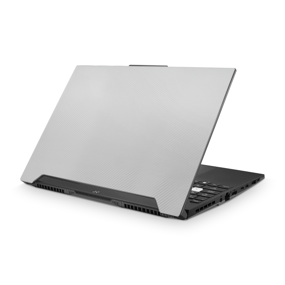 Asus Tuf Dash F15 2022 Essentials White Carbon Fiber Skin Wrap Cover