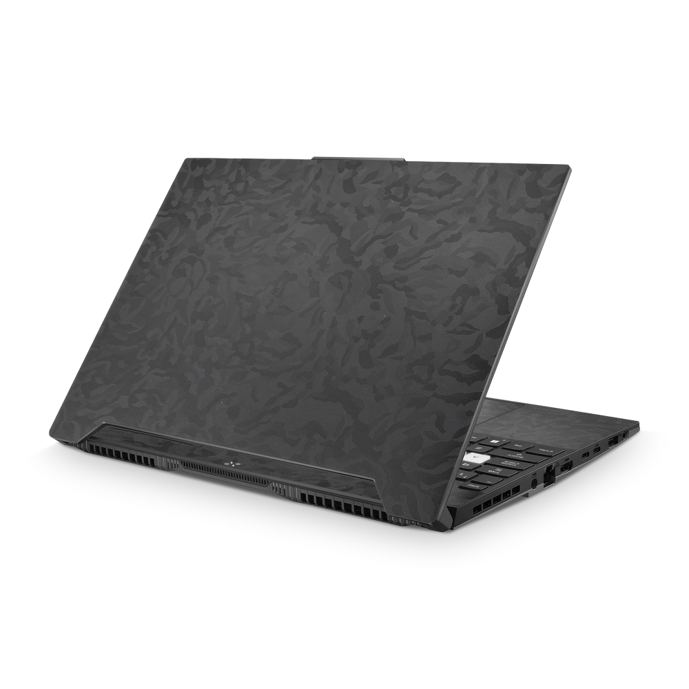 Asus Tuf Dash F15 2022 Professional Black Camo Skin Wrap Cover