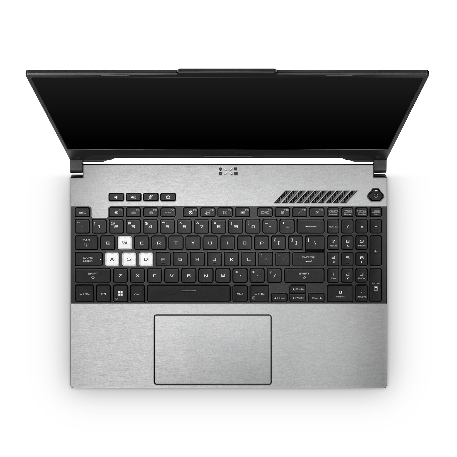 Asus Tuf Dash F15 2022 Professional Interior Brushed Aluminum Skin Wrap Cover