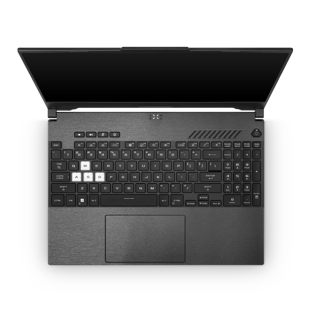 Asus Tuf Dash F15 2022 Professional Interior Brushed Black Skin Wrap Cover