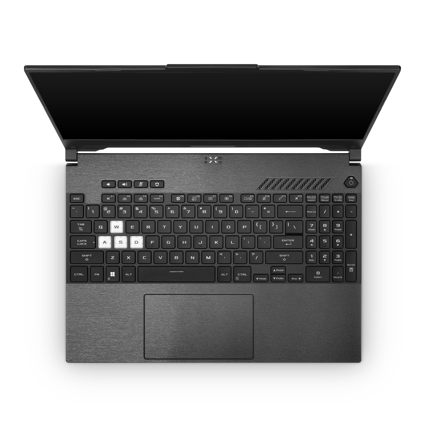 Asus Tuf Dash F15 2022 Professional Interior Brushed Black Skin Wrap Cover