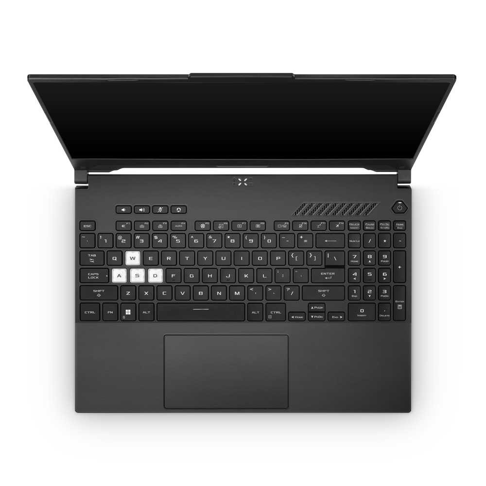 Asus Tuf Dash F15 2022 Professional Interior Matte Black Skin Wrap Cover