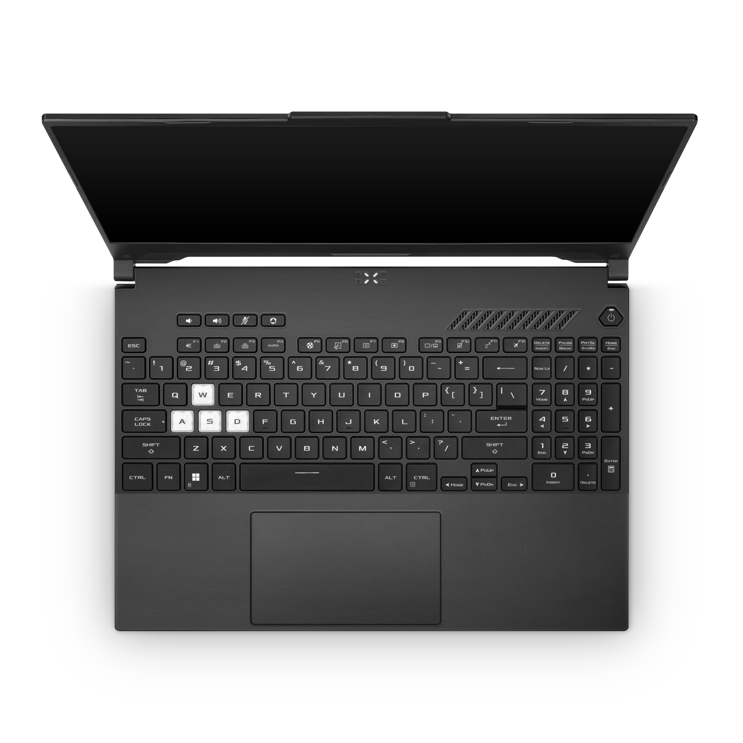 Asus Tuf Dash F15 2022 Professional Interior Matte Black Skin Wrap Cover