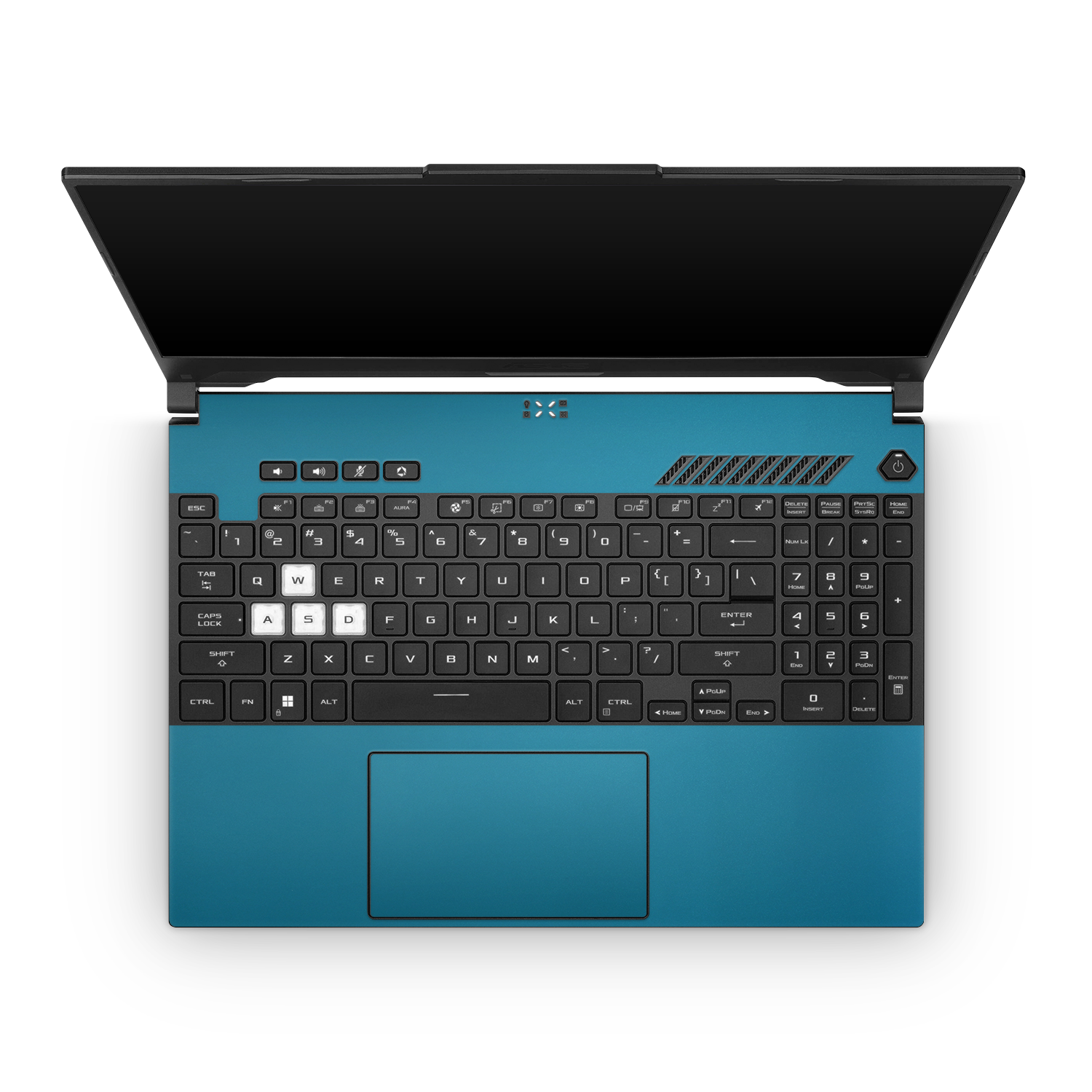 Asus Tuf Dash F15 2022 Professional Interior Satin Ocean Shimmer Skin Wrap Cover