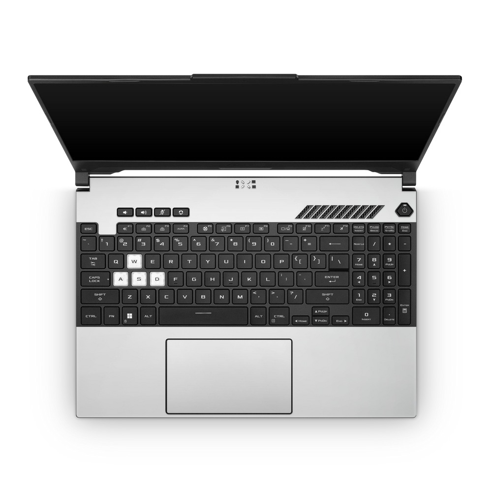 Asus Tuf Dash F15 2022 Professional Interior Satin White Skin Wrap Cover
