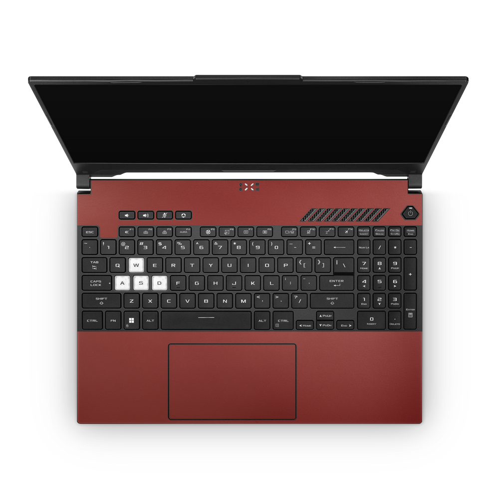 Asus TUF Dash F15 2022 Professional Interior Vampire Red Skin Wrap Cover