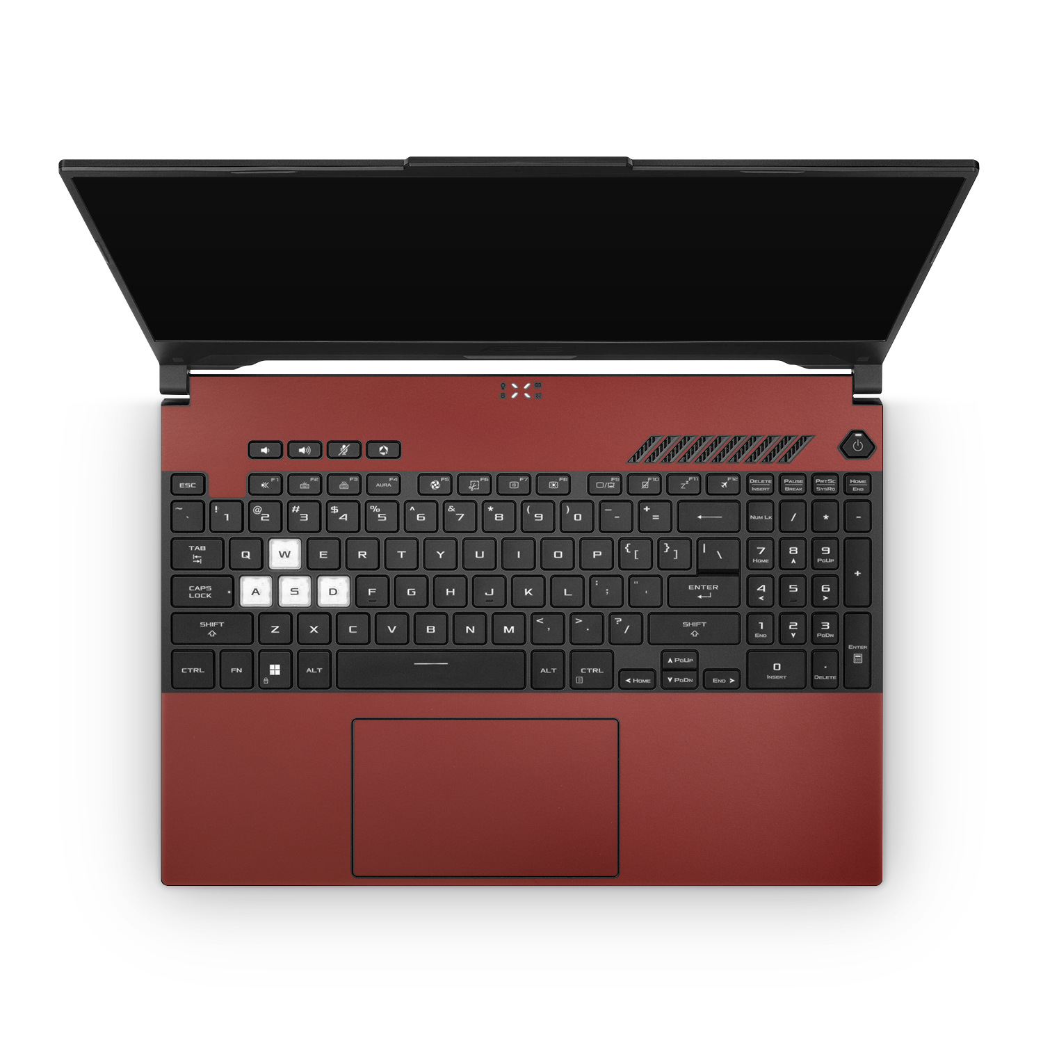 Asus TUF Dash F15 2022 Professional Interior Vampire Red Skin Wrap Cover
