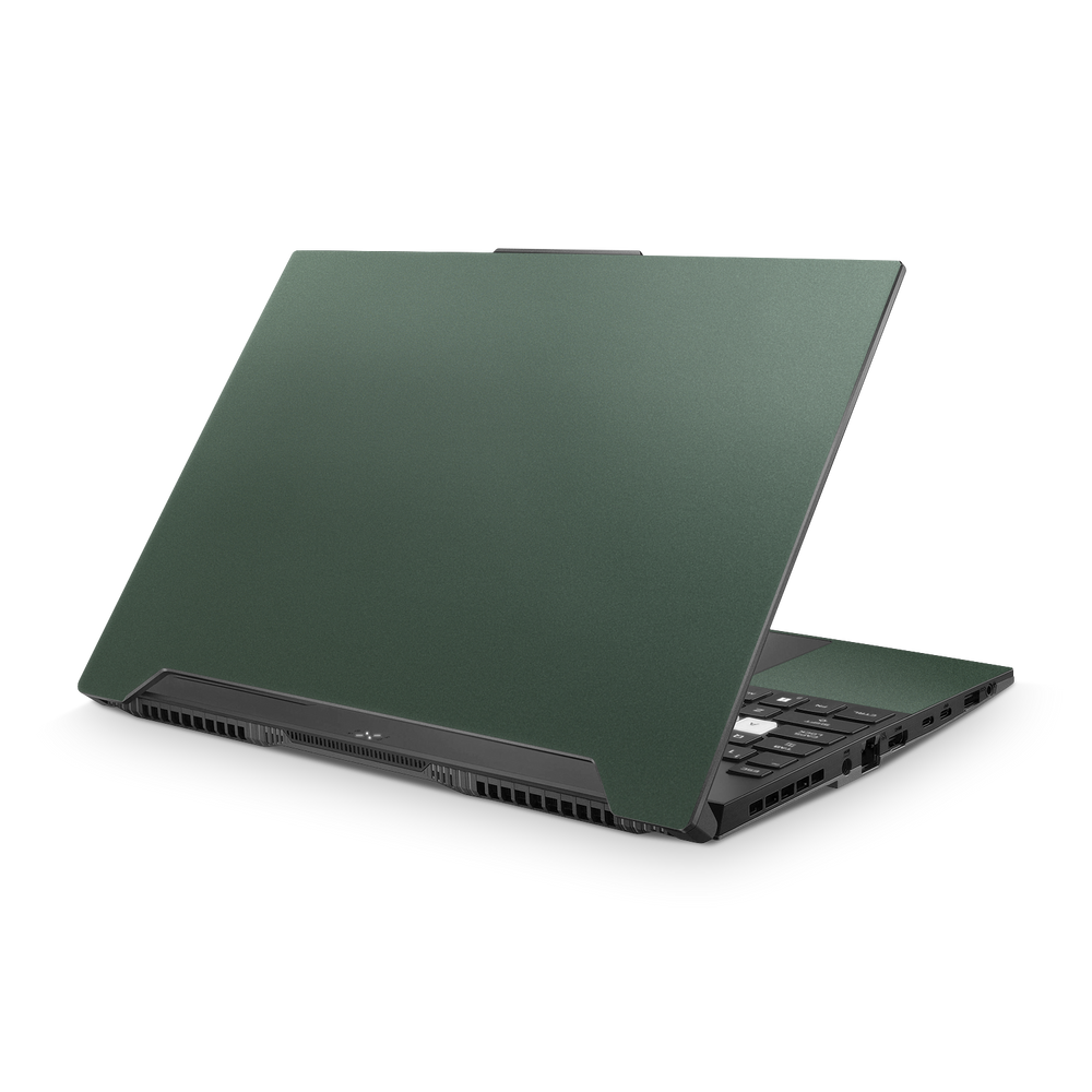 Asus TUF Dash F15 2022 Professional Matte Green Metallic Skin Wrap Cover
