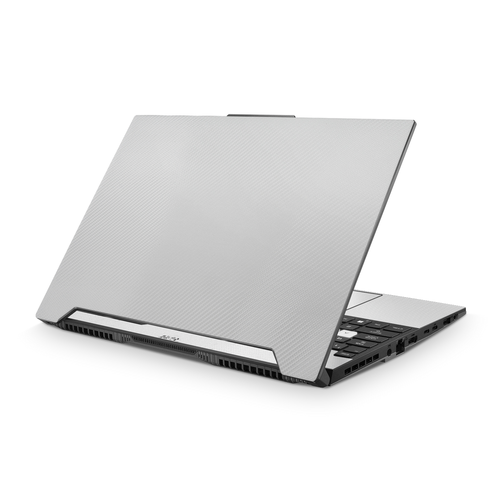 Asus Tuf Dash F15 2022 Professional White Carbon Fiber Skin Wrap Cover