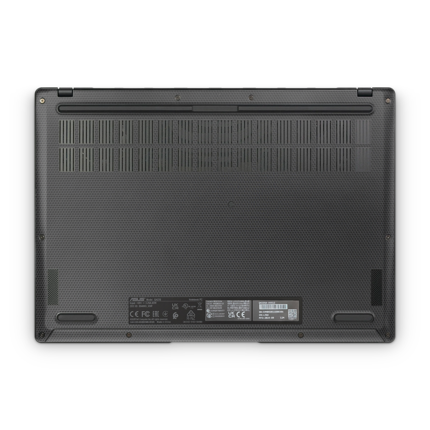 Asus Vivobook S14 2025 Professional Bottom Black Matrix Skin Wrap Cover