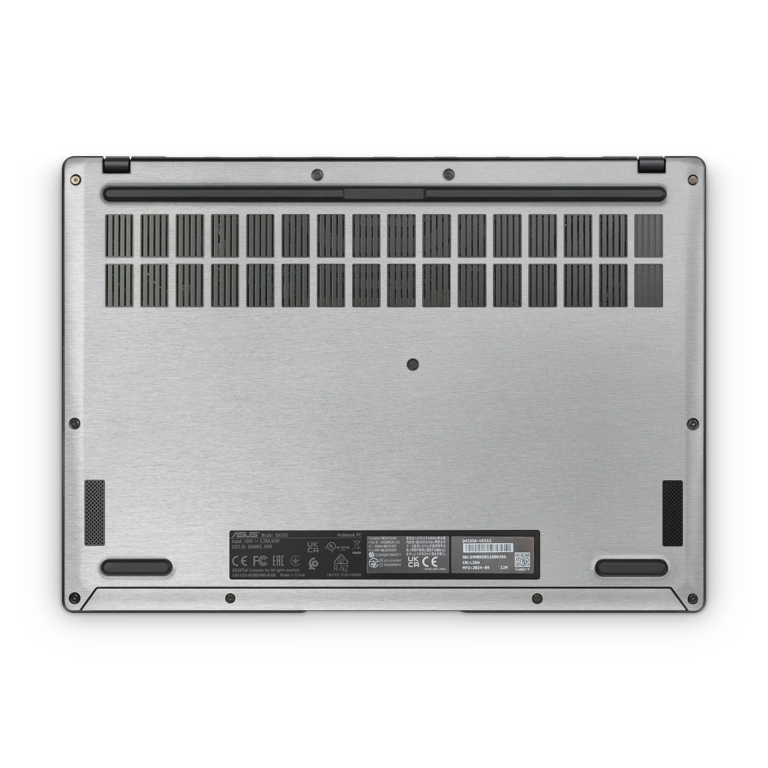 Asus Vivobook S14 2025 Professional Bottom Brushed Aluminum Skin Wrap Cover