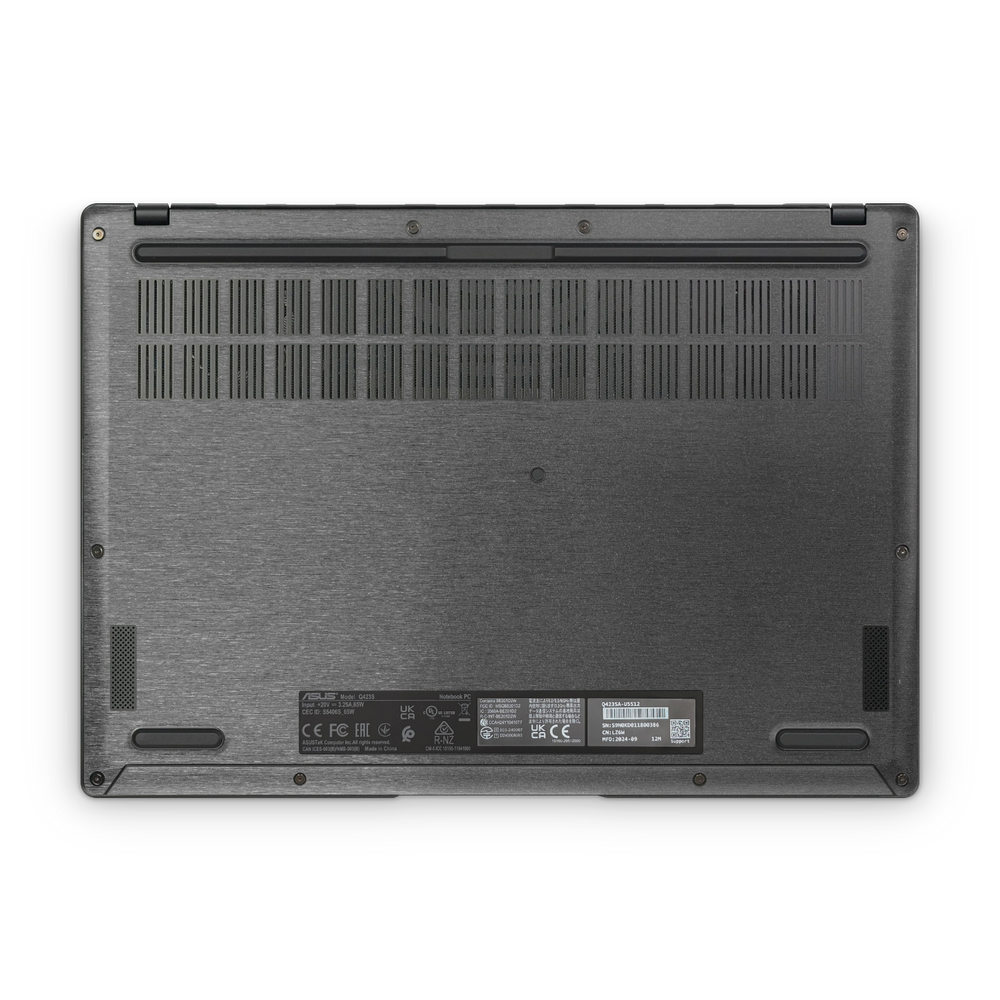 Asus Vivobook S14 2025 Professional Bottom Brushed Black Skin Wrap Cover