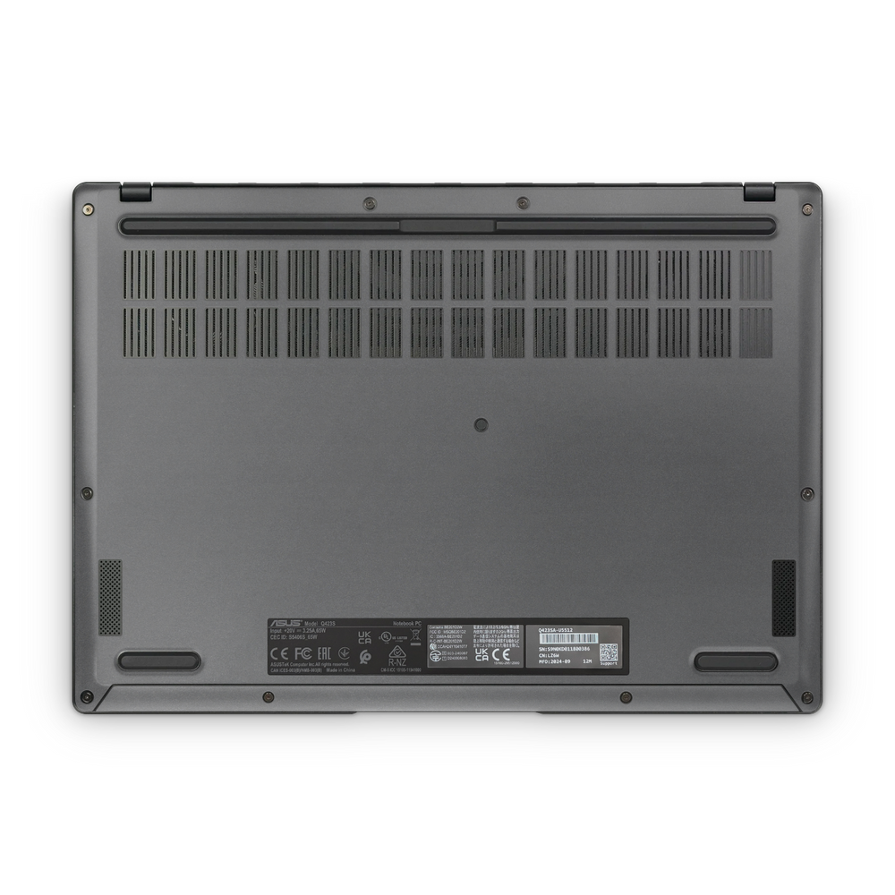 Asus Vivobook S14 2025 Professional Bottom Charcoal Grey Skin Wrap Cover