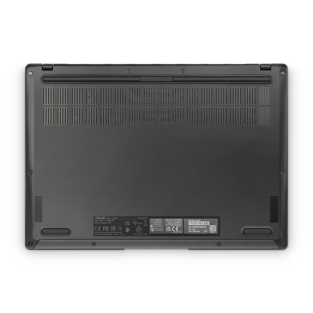 Asus Vivobook S14 2025 Professional Bottom Matte Black Skin Wrap Cover