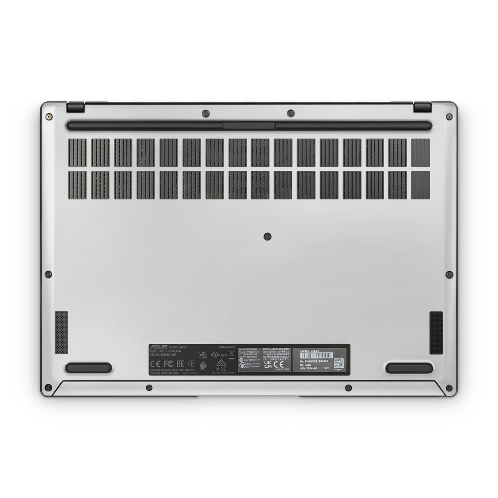 Asus Vivobook S14 2025 Professional Bottom Satin White Skin Wrap Cover