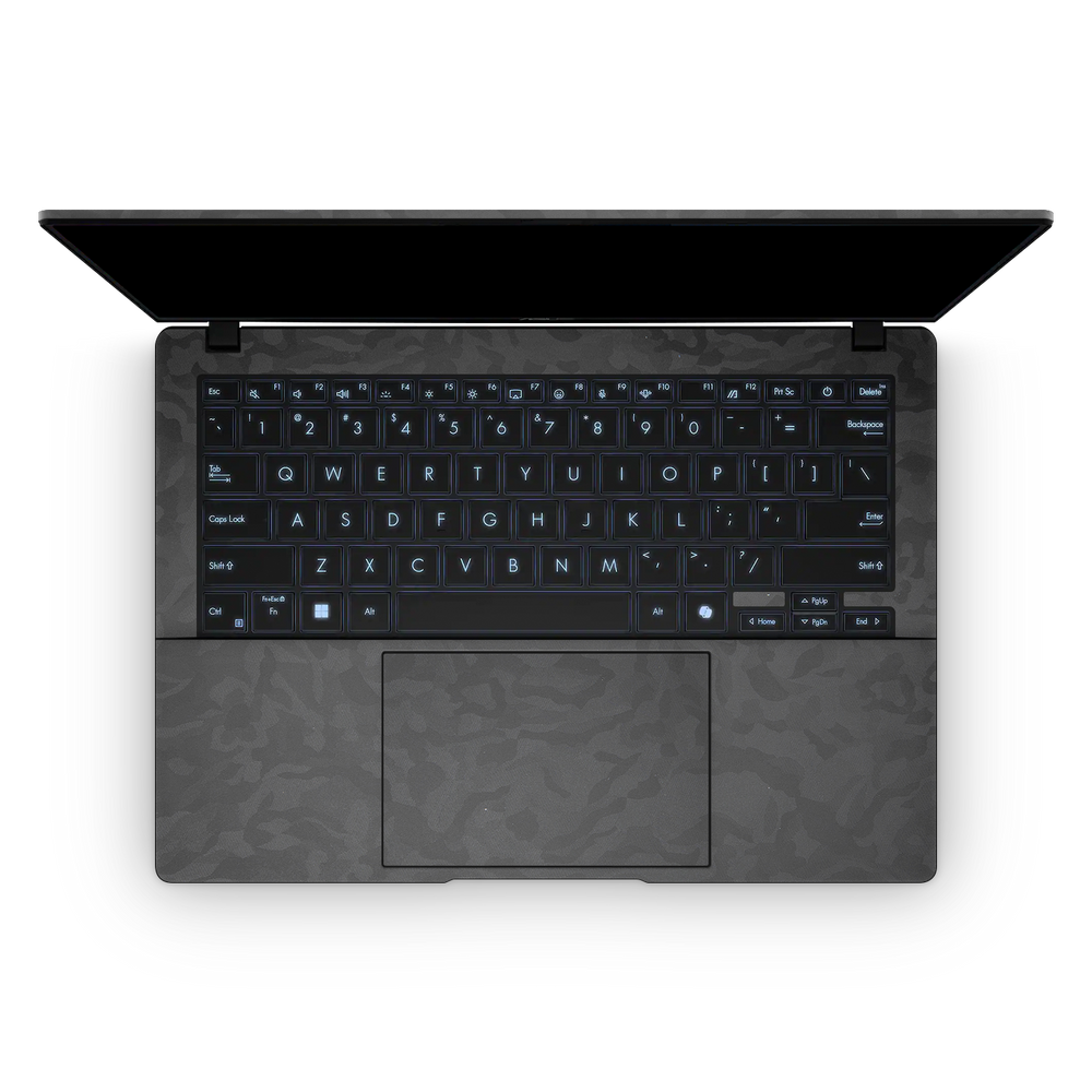 Asus Vivobook S14 2025 Professional Interior Black Camo Skin Wrap Cover
