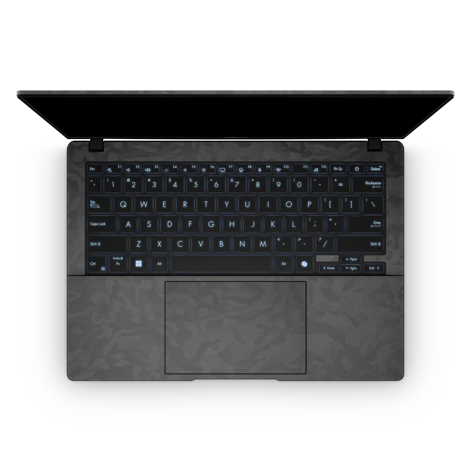 Asus Vivobook S14 2025 Professional Interior Black Camo Skin Wrap Cover