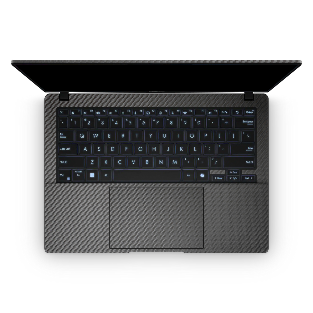 Asus Vivobook S14 2025 Professional Interior Black Carbon Fiber Skin Wrap Cover