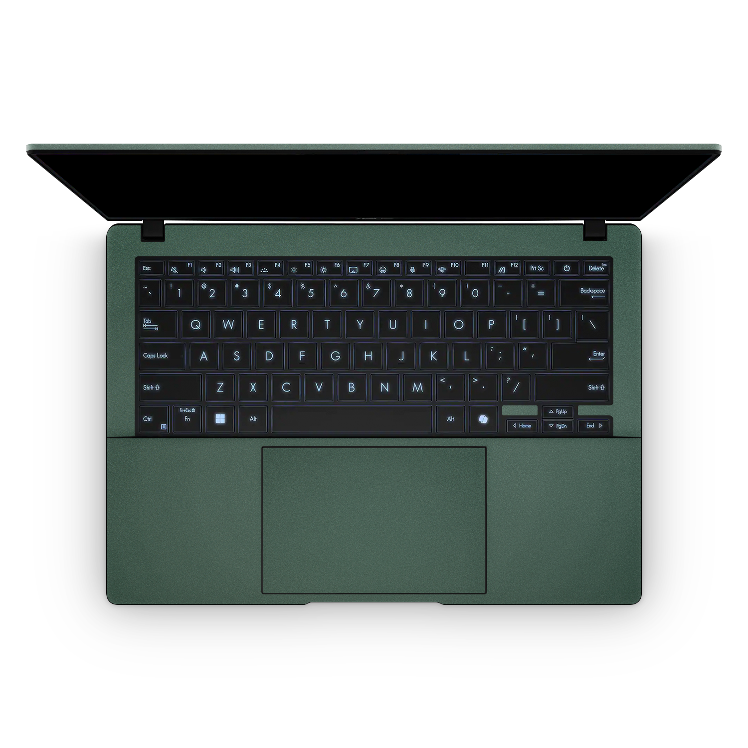 Asus VivoBook S14 2025 Professional Interior Matte Green Metallic Skin Wrap Cover