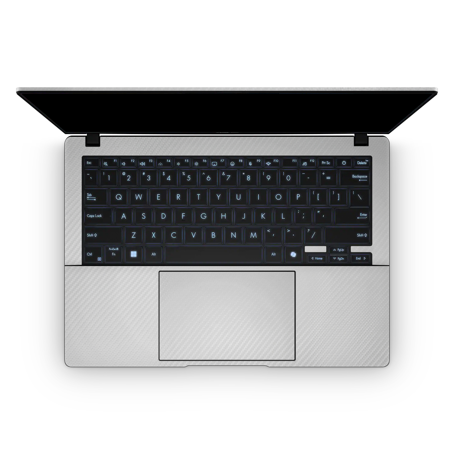 Asus Vivobook S14 2025 Professional Interior White Carbon Fiber Skin Wrap Cover