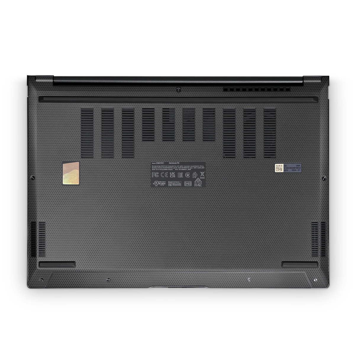 Asus Zenbook 14 Oled 2024 Premium Bottom Black Matrix Skin Wrap Cover