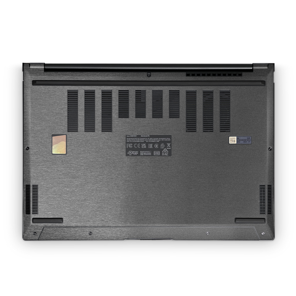 Asus Zenbook 14 Oled 2024 Premium Bottom Brushed Black Skin Wrap Cover
