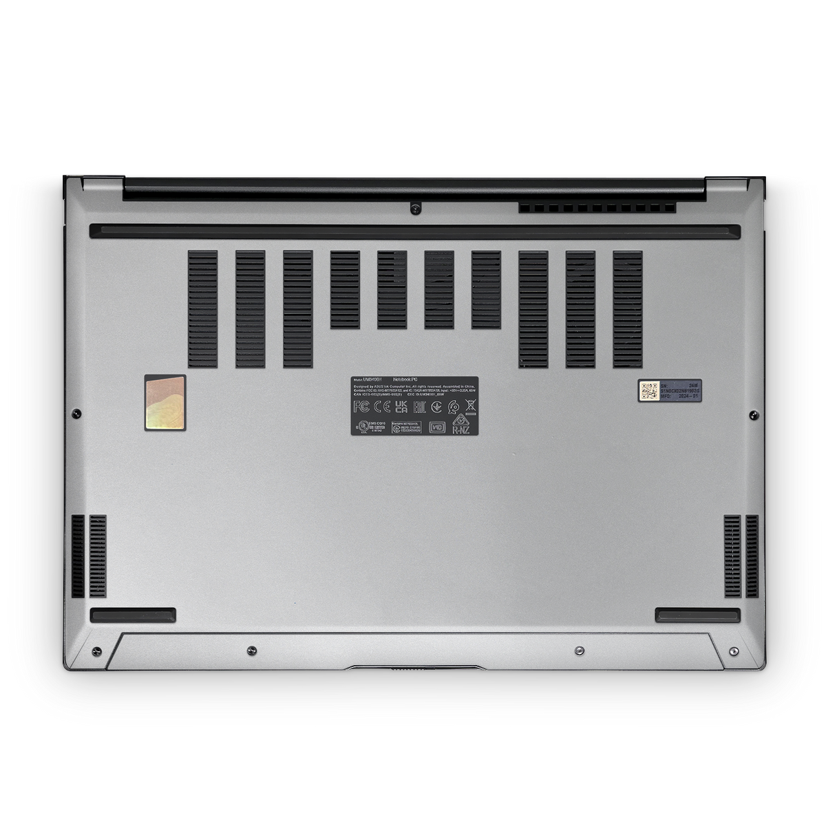 Asus Zenbook 14 Oled 2024 Premium Bottom Satin Aluminum Skin Wrap Cover