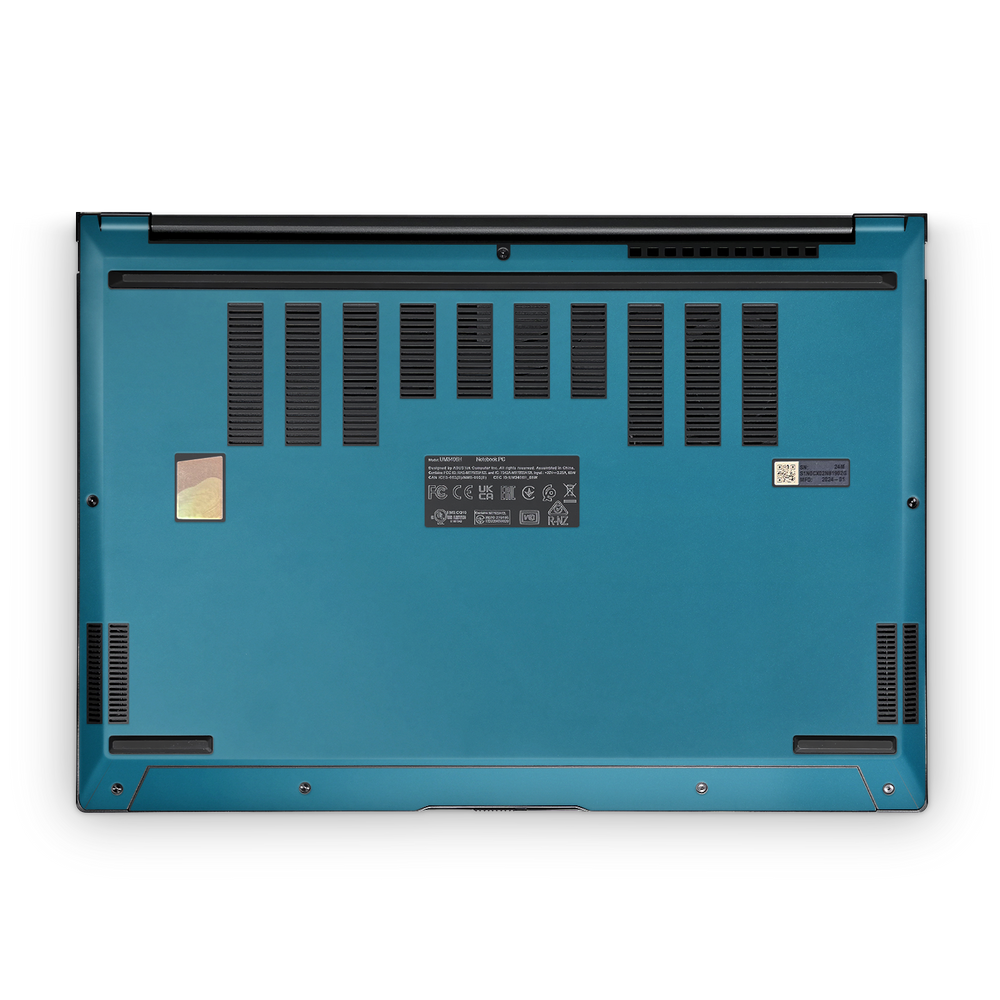 Asus Zenbook 14 Oled 2024 Premium Bottom Satin Ocean Shimmer Skin Wrap Cover