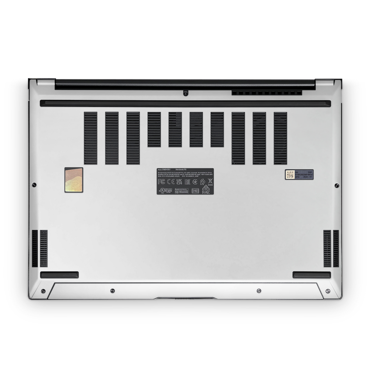 Asus Zenbook 14 Oled 2024 Premium Bottom Satin White Skin Wrap Cover