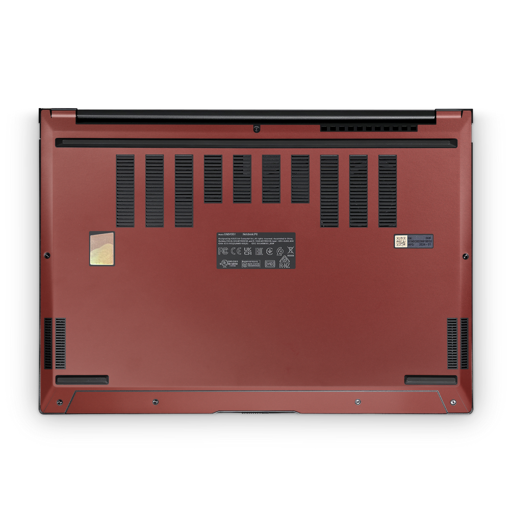 Asus Zenbook 14 OLED 2024 Premium Bottom Vampire Red Skin Wrap Cover