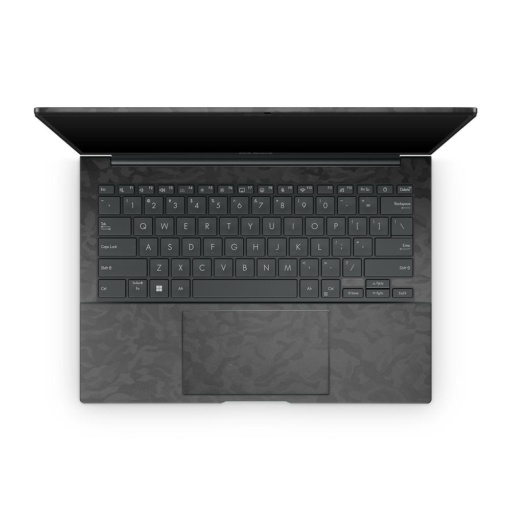 Asus Zenbook 14 Oled 2024 Premium Interior Black Camo Skin Wrap Cover