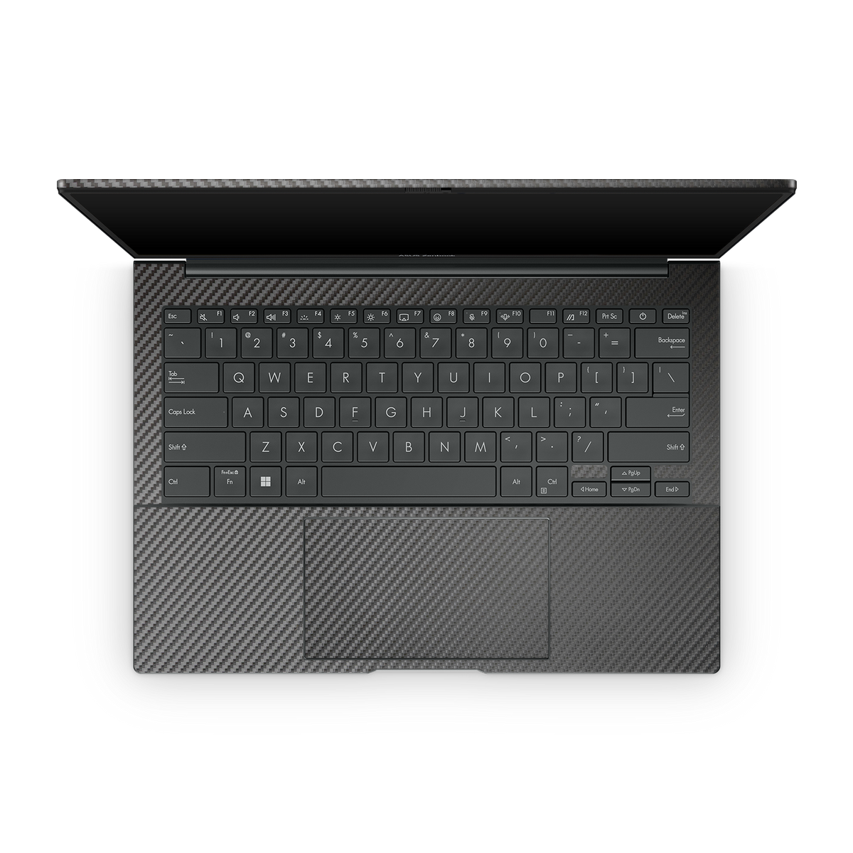 Asus Zenbook 14 Oled 2024 Premium Interior Black Carbon Fiber Skin Wrap Cover