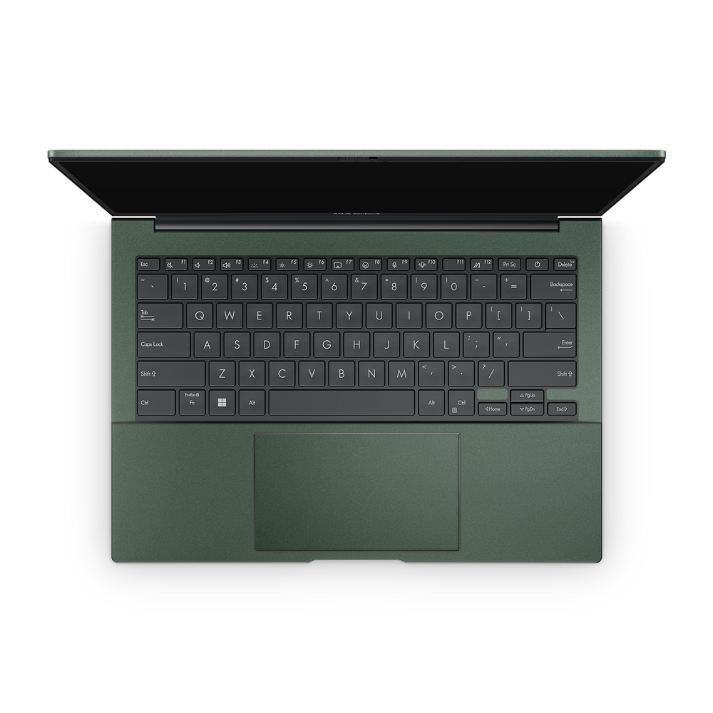 Asus Zenbook 14 OLED 2024 Premium Interior Matte Green Metallic Skin Wrap Cover
