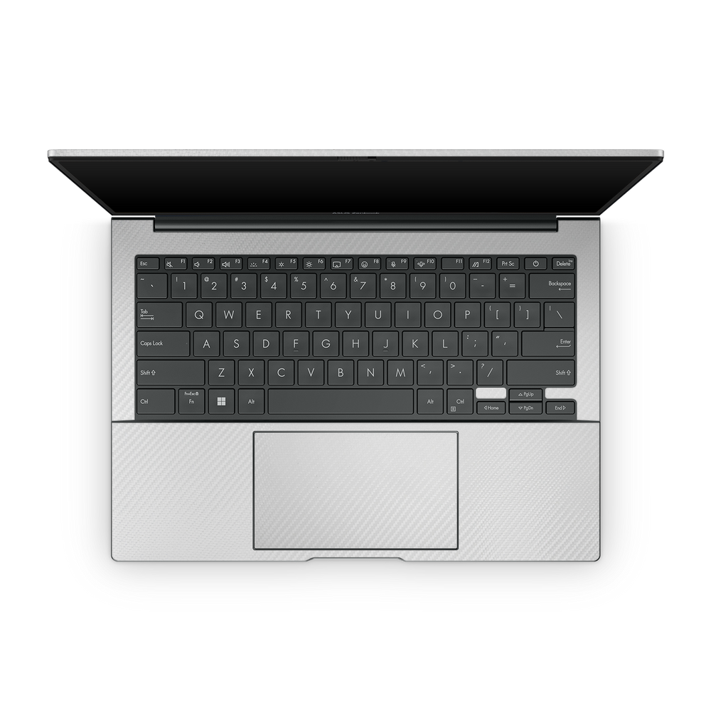 Asus Zenbook 14 Oled 2024 Premium Interior White Carbon Fiber Skin Wrap Cover