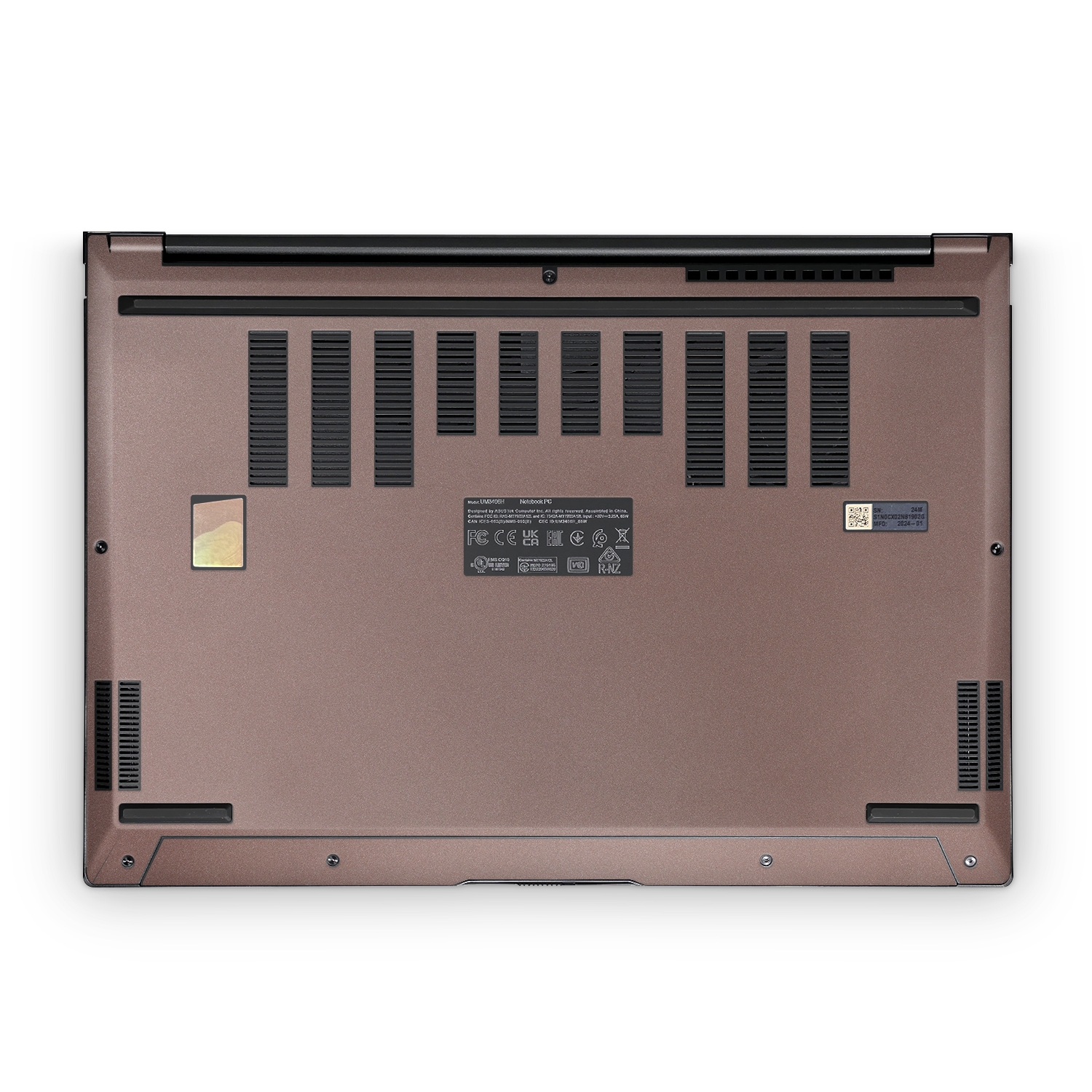 Asus Zenbook 14 Oled 2024 Professional Bottom Satin Frozen Berry Skin Wrap Cover