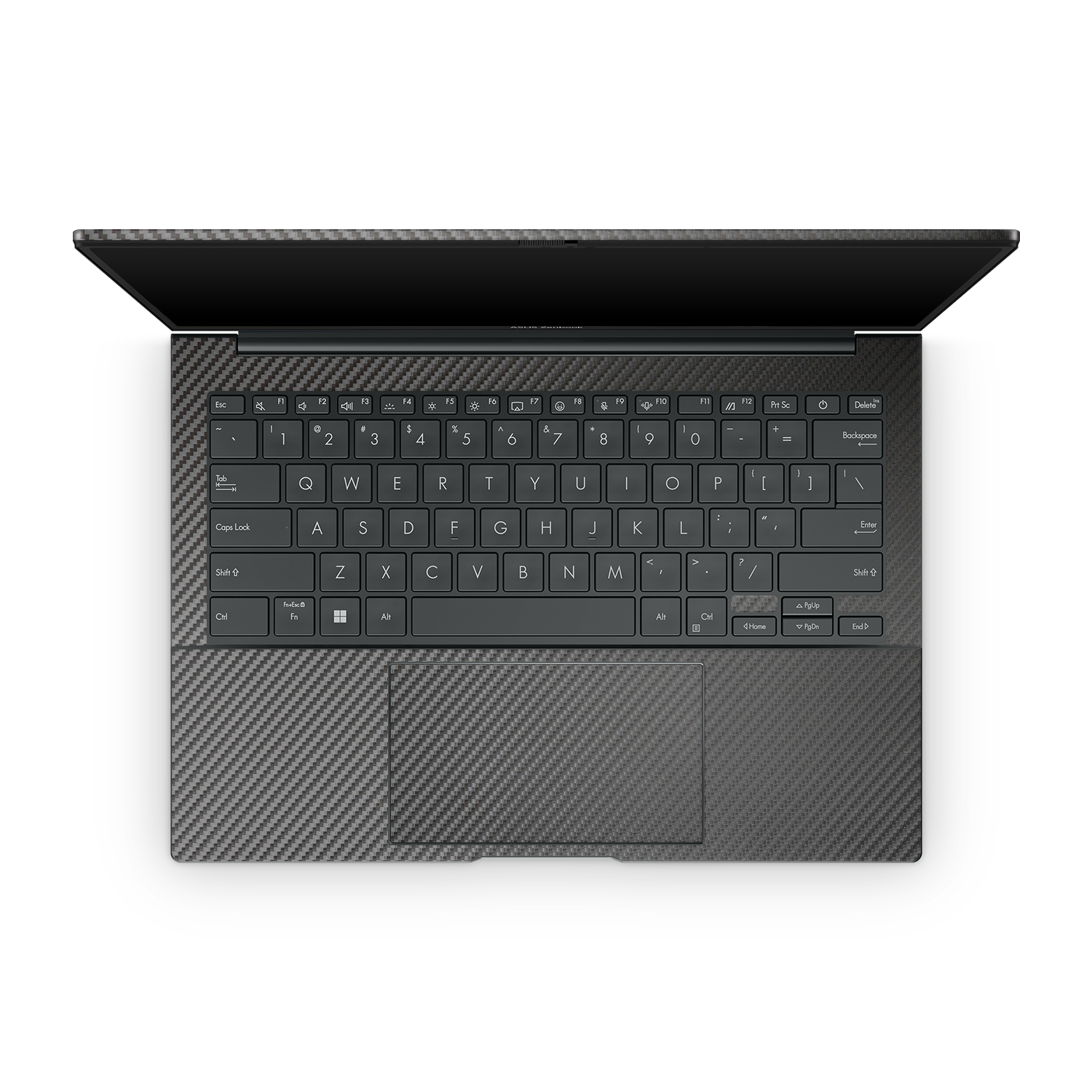Asus Zenbook 14 Oled 2024 Professional Interior Black Carbon Fiber Skin Wrap Cover