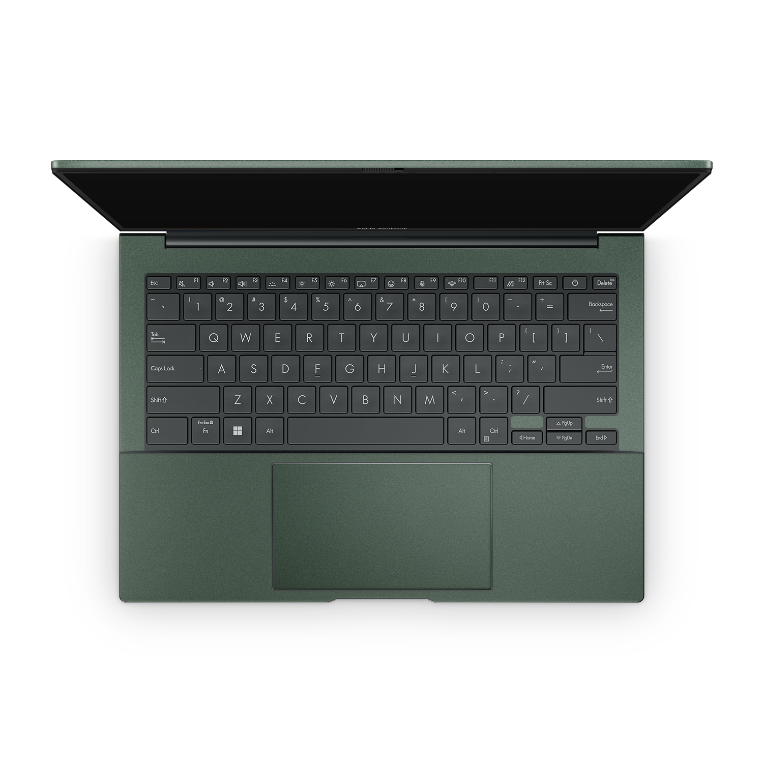 Asus Zenbook 14 OLED 2024 Professional Interior Matte Green Metallic Skin Wrap Cover