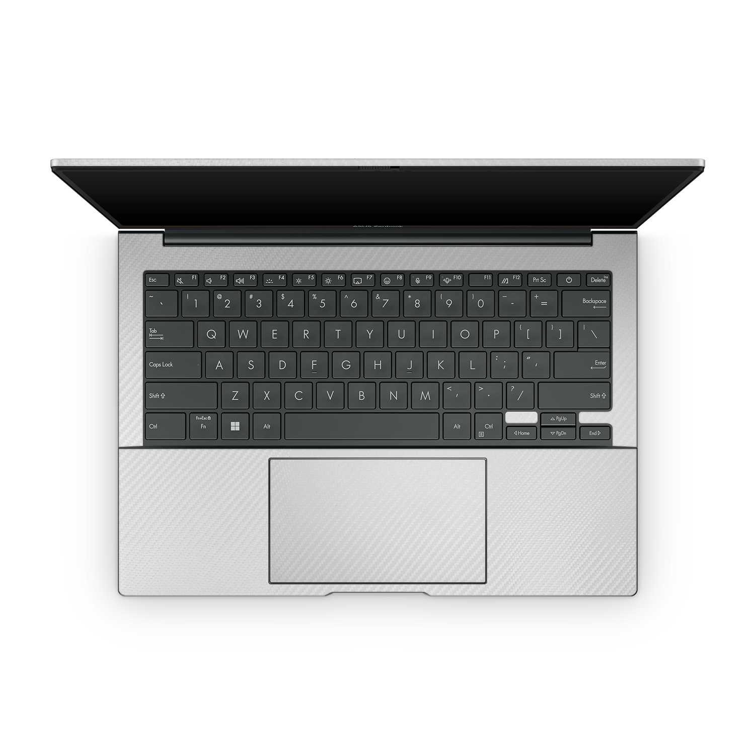 Asus Zenbook 14 Oled 2024 Professional Interior White Carbon Fiber Skin Wrap Cover