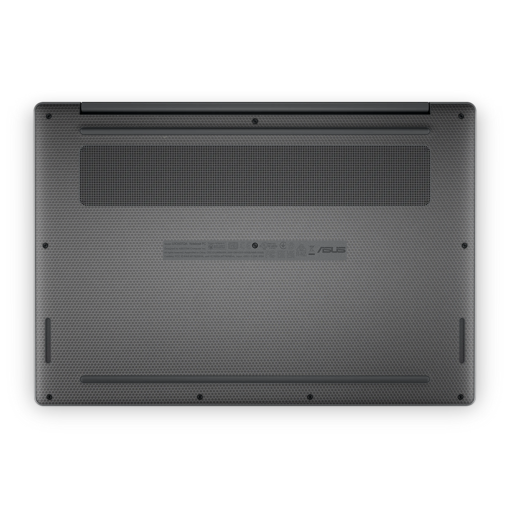 Asus Zenbook A14 2025 Professional Bottom Black Matrix Skin Wrap Cover