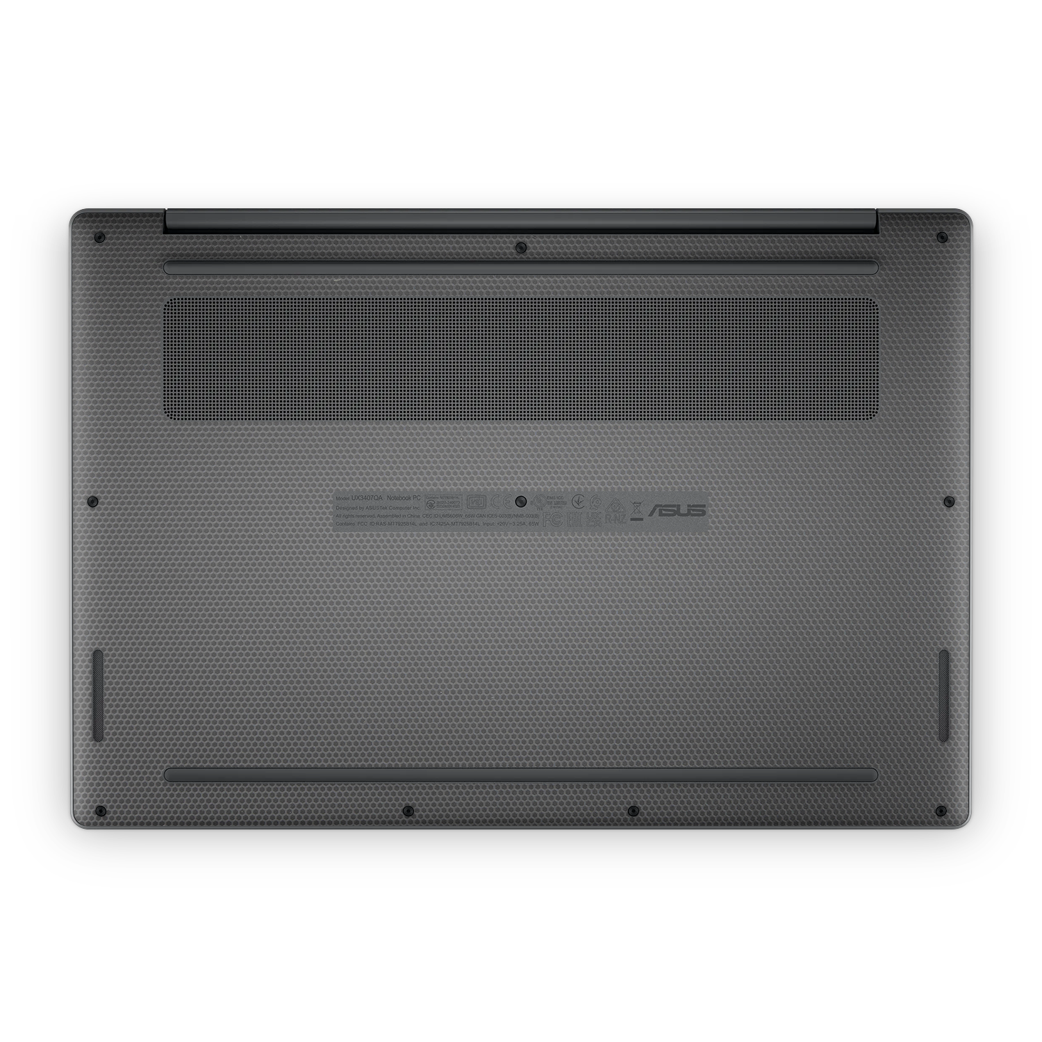 Asus Zenbook A14 2025 Professional Bottom Black Matrix Skin Wrap Cover