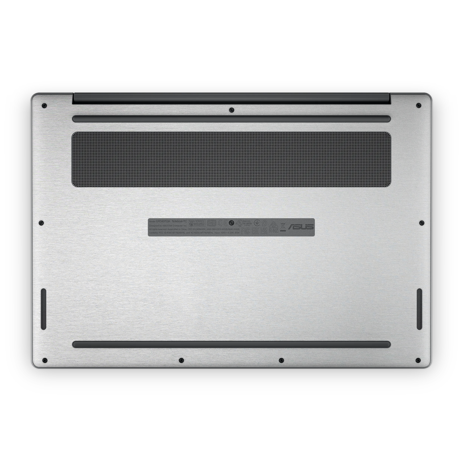 Asus Zenbook A14 2025 Professional Bottom Brushed Aluminum Skin Wrap Cover