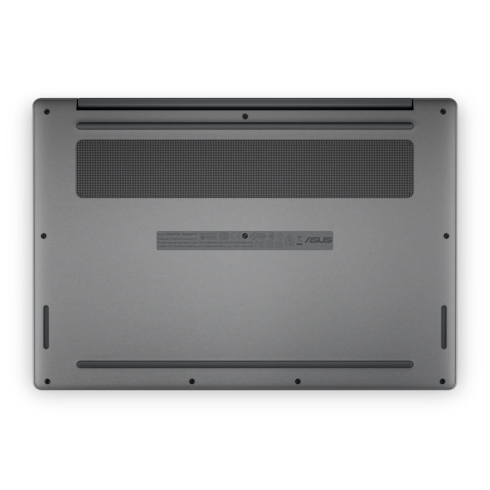 Asus Zenbook A14 2025 Professional Bottom Charcoal Grey Skin Wrap Cover