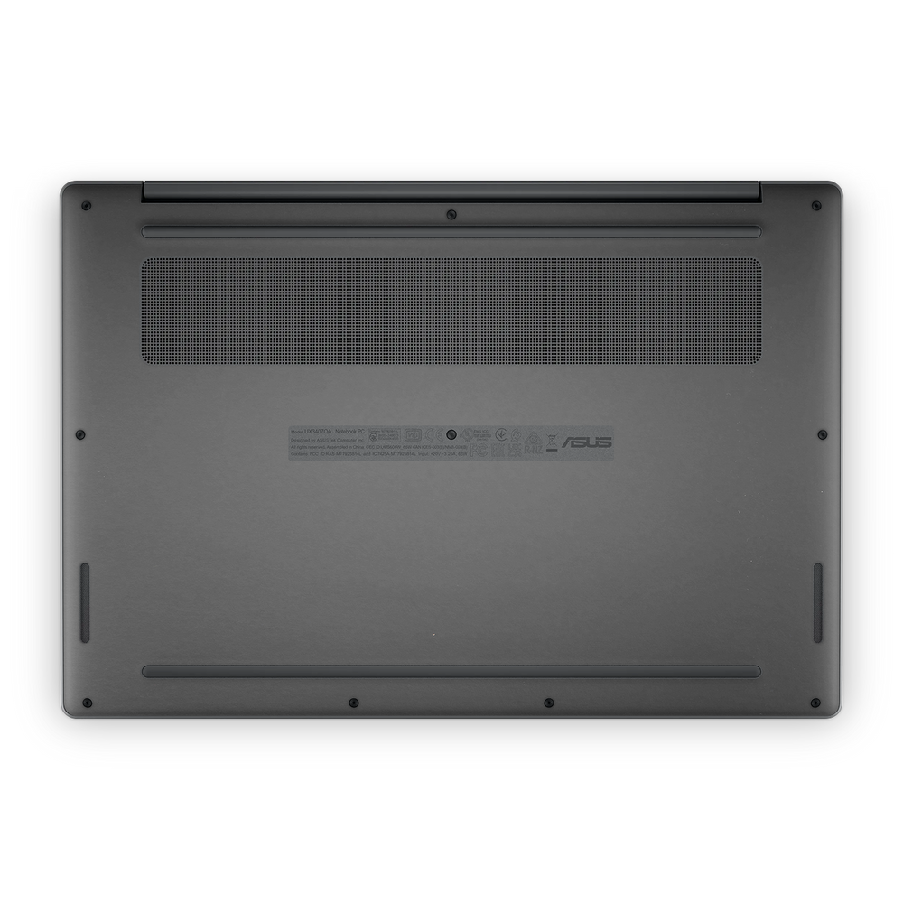 Asus Zenbook A14 2025 Professional Bottom Matte Black Skin Wrap Cover