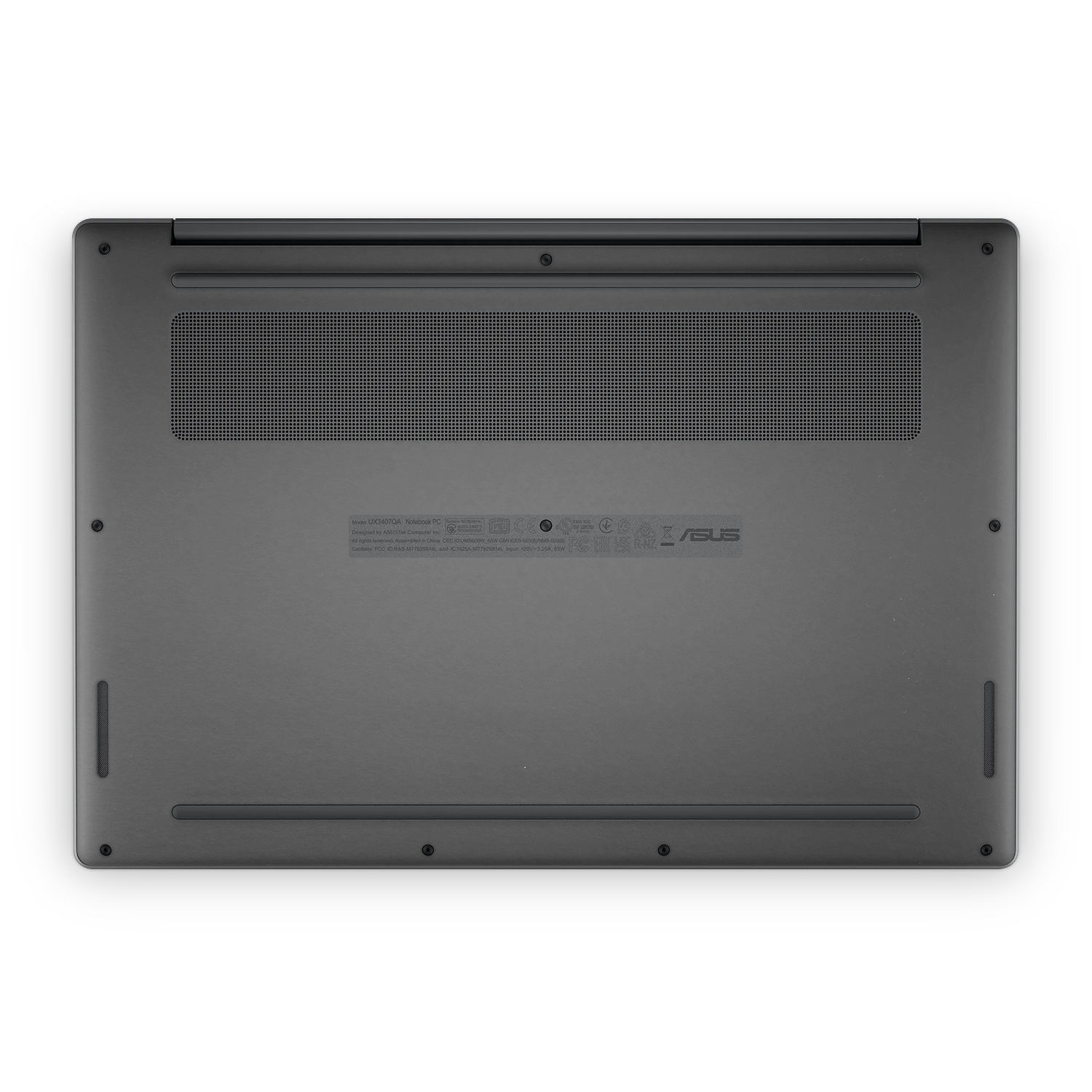 Asus Zenbook A14 2025 Professional Bottom Matte Black Skin Wrap Cover