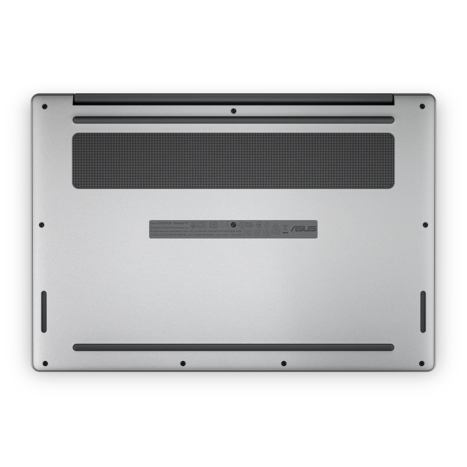 Asus Zenbook A14 2025 Professional Bottom Satin Aluminum Skin Wrap Cover
