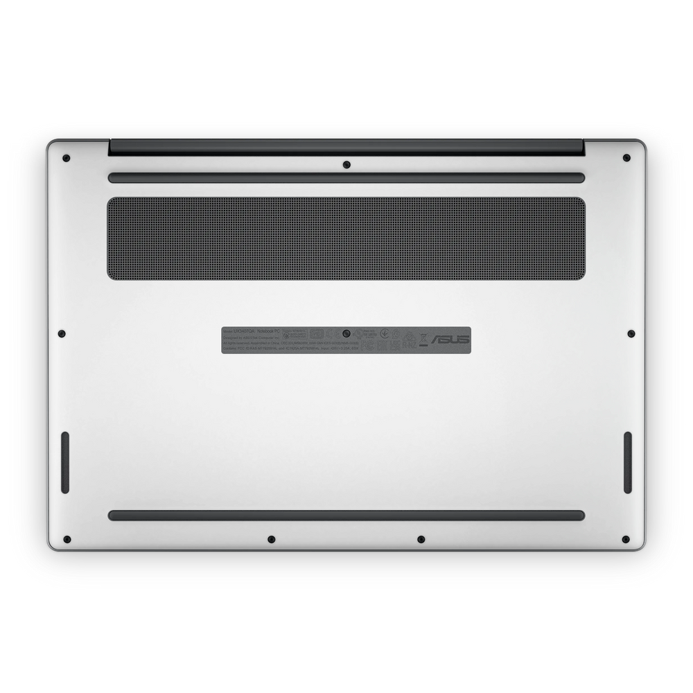 Asus Zenbook A14 2025 Professional Bottom Satin White Skin Wrap Cover