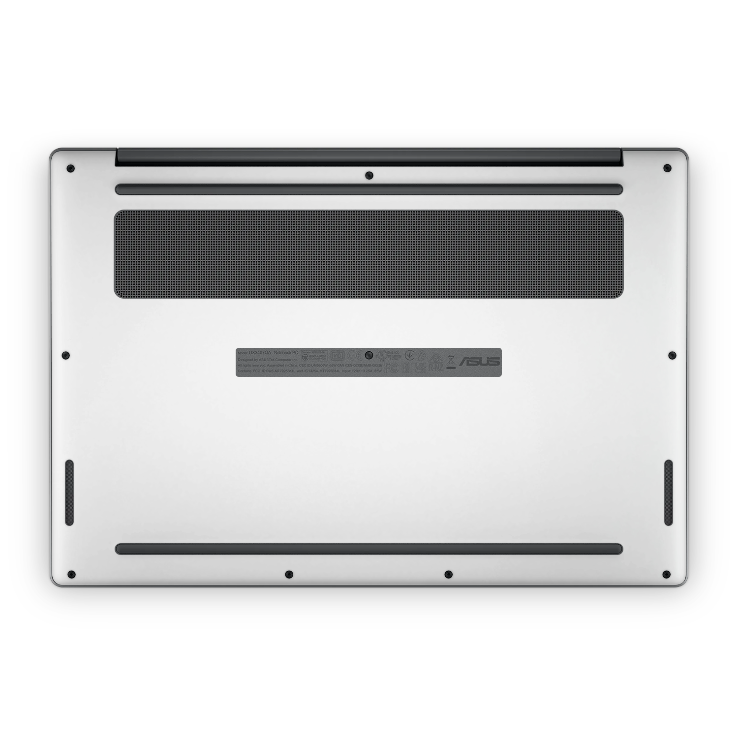 Asus Zenbook A14 2025 Professional Bottom Satin White Skin Wrap Cover