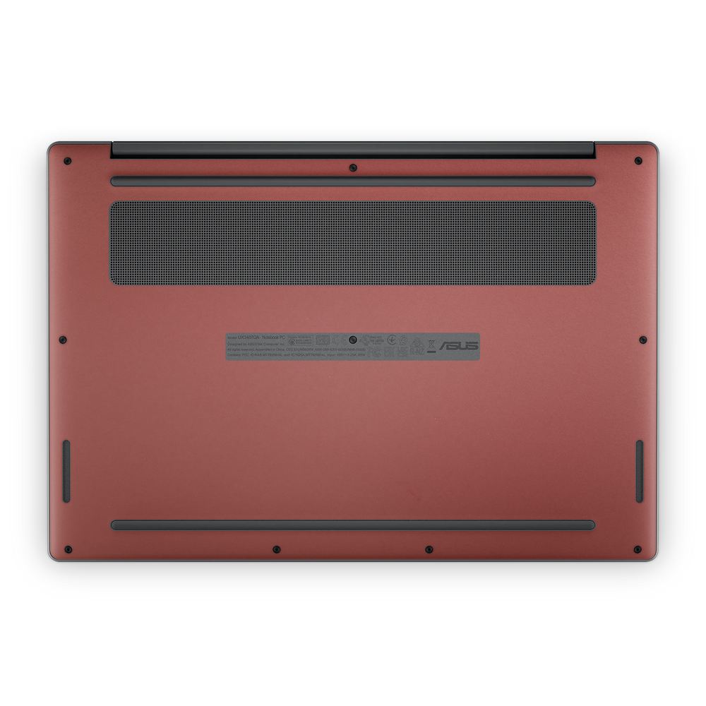 Asus Zenbook A14 2025 Professional Bottom Vampire Red Skin Wrap Cover