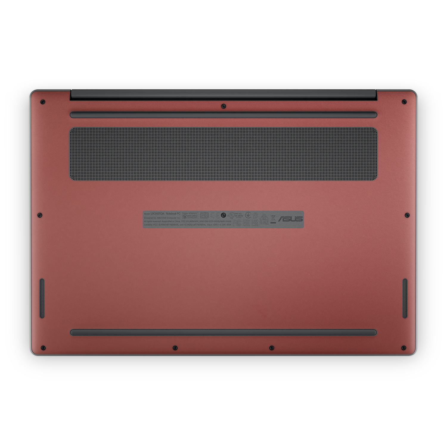 Asus Zenbook A14 2025 Professional Bottom Vampire Red Skin Wrap Cover