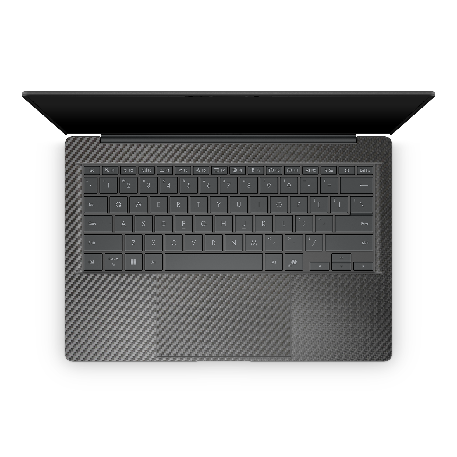 Asus Zenbook A14 2025 Professional Interior Black Carbon Fiber Skin Wrap Cover